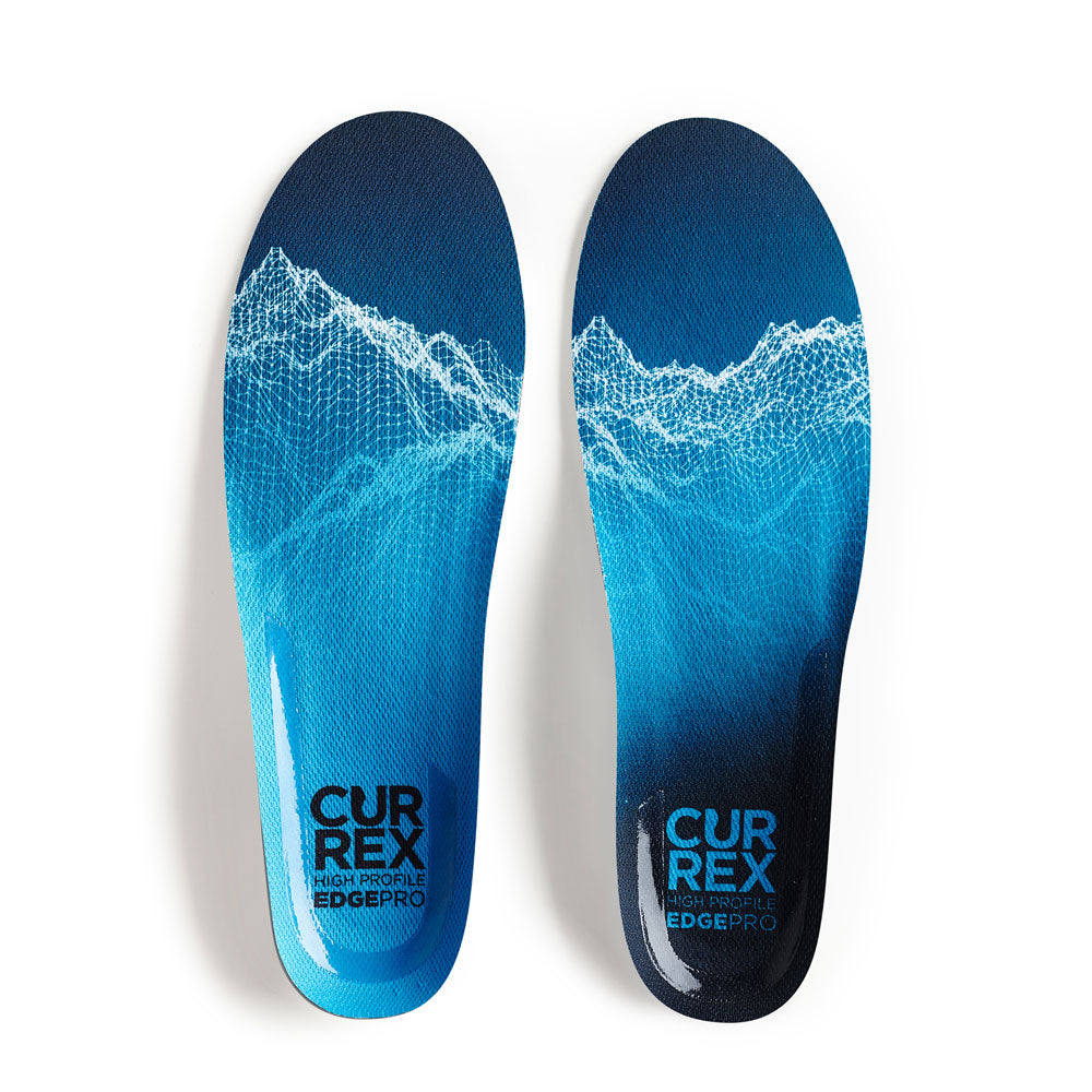 Top view of blue colored EDGEPRO high profile pair of insoles #1-wahle-dein-profil_high